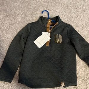 Marley Lilly monogram quilted pullover. New with tags. GBW monogram